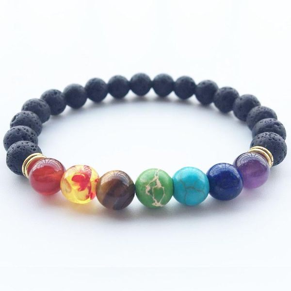 8mm beads lava rock 7 chakra healing balance bracelet for men women reiki prayer stone yoga pulseras mujer beaded, strands, Black
8mm beads lava rock 7 chakra healing balance bracelet for men women reiki prayer stone yoga pulseras mujer beaded, strands, Black