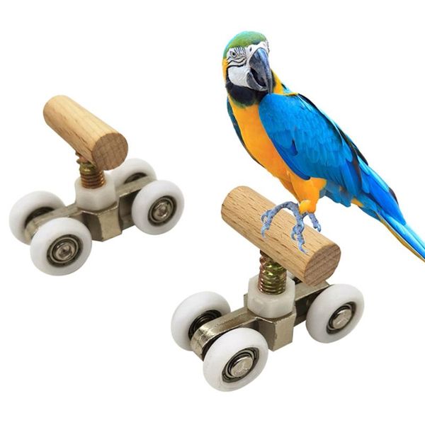 other bird supplies 1 pair selling wood parrot roller skates adjustable training toy intelligence multicolor
other bird supplies 1 pair selling wood parrot roller skates adjustable training toy intelligence multicolor