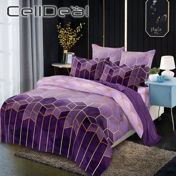 bedding sets 3pcs polyester fibre pillowcases purple gradient color gilting line geometric pattern duvet cover fashion oceania
bedding sets 3pcs polyester fibre pillowcases purple gradient color gilting line geometric pattern duvet cover fashion oceania