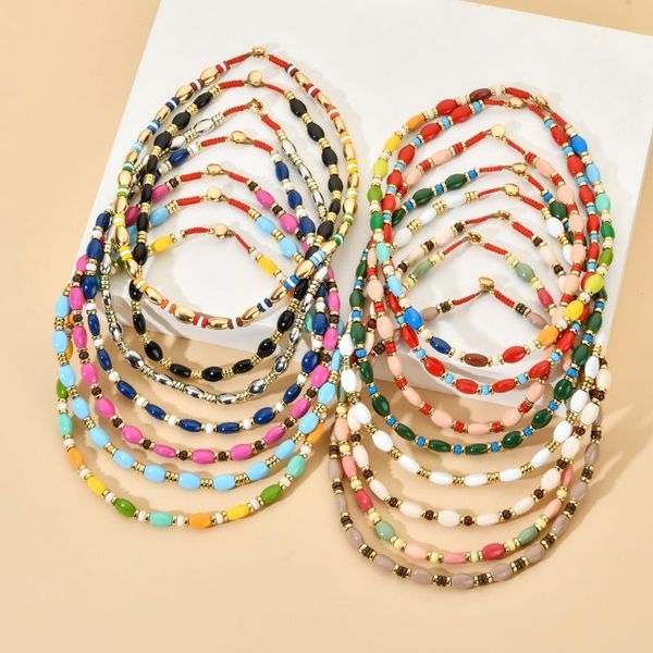 chains handmade femme boho colorful tila beads choker necklaces for women fashion trendy girl bohemian statement necklace, Silver
chains handmade femme boho colorful tila beads choker necklaces for women fashion trendy girl bohemian statement necklace, Silver