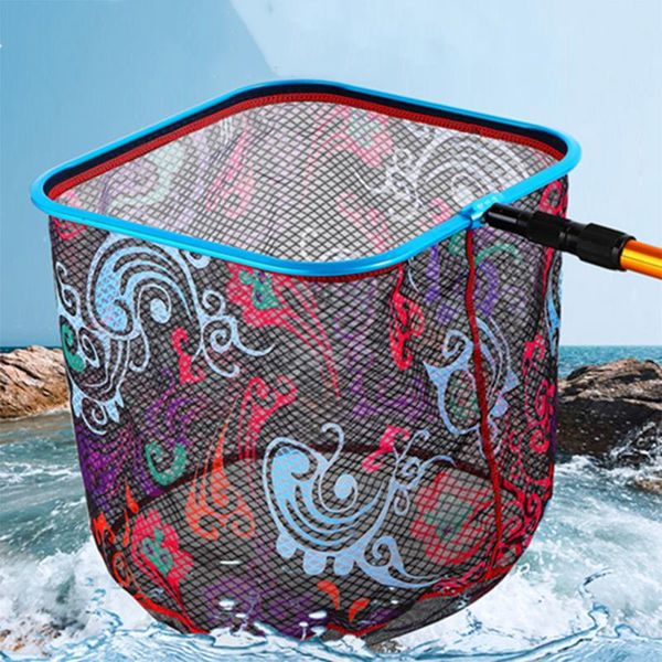 foldable fishing landing net head decor glue aluminum alloy brail square thick tackle accessories x487g
foldable fishing landing net head decor glue aluminum alloy brail square thick tackle accessories x487g