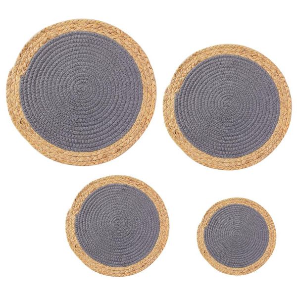 mats & pads 4pcs portable home non-slip heat insulation woven placemat mat table decor gourd grass dinning room multifunctional round shape
mats & pads 4pcs portable home non-slip heat insulation woven placemat mat table decor gourd grass dinning room multifunctional round shape