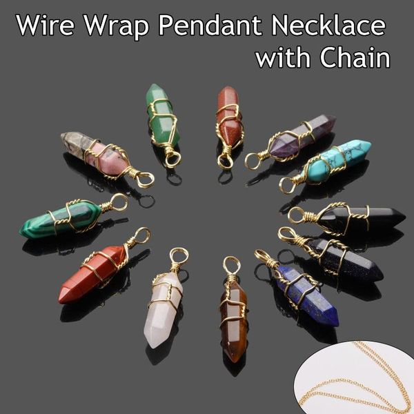 pendant necklaces 2021 trendy hexagonal cylindrical crystal necklace natural wire wrap stone gift for women men jewelry, Silver
pendant necklaces 2021 trendy hexagonal cylindrical crystal necklace natural wire wrap stone gift for women men jewelry, Silver