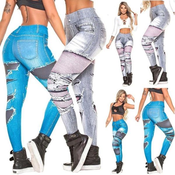 yoga outfit leggings sport women fitness fake denim print workout joggers gym tights sports clothing patchwork pants for
yoga outfit leggings sport women fitness fake denim print workout joggers gym tights sports clothing patchwork pants for