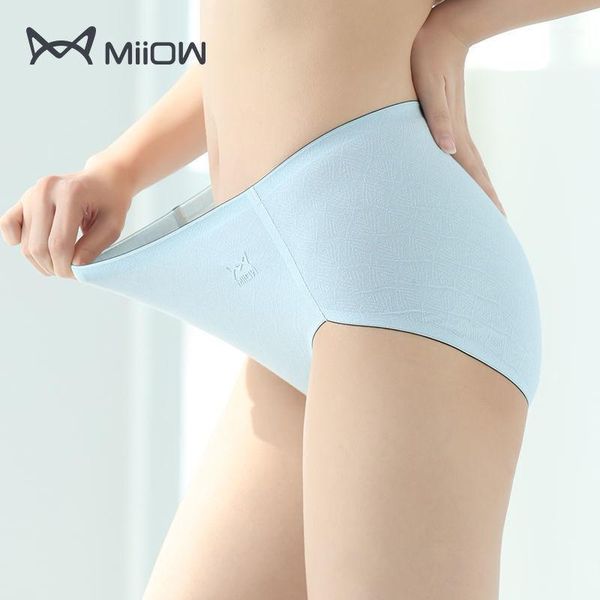 women's panties brand miiow cotton high waist unmarked underwear fat mm antibacterial triangle pants, Black;pink
women's panties brand miiow cotton high waist unmarked underwear fat mm antibacterial triangle pants, Black;pink