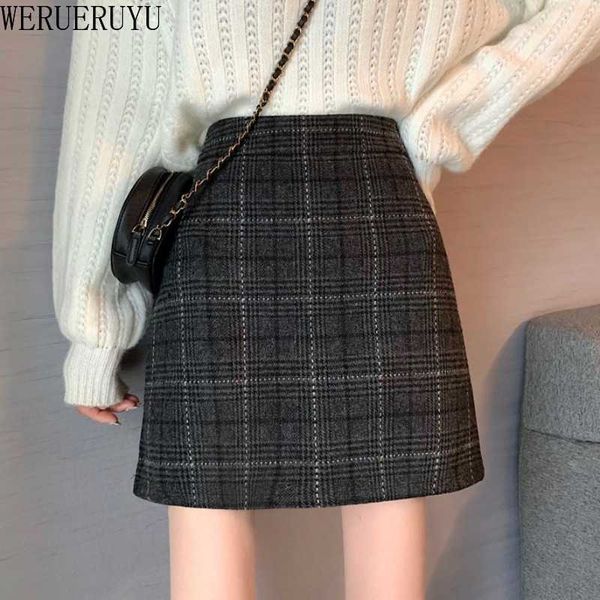 werueruyu korean irregular lady skirt female autumn sweet high waist a-line mini skirt vintage casual women plaid skirt chic 210608, Black
werueruyu korean irregular lady skirt female autumn sweet high waist a-line mini skirt vintage casual women plaid skirt chic 210608, Black