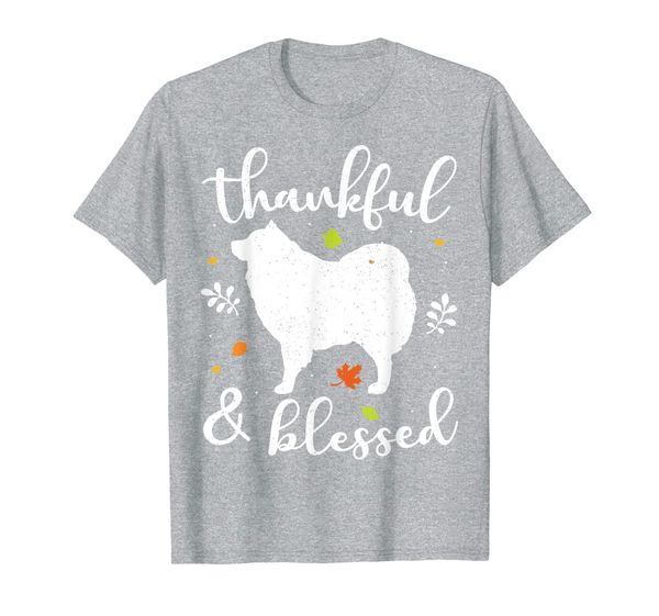 american eskimo thanksgiving dog thankful blessed mom gift t-shirt, White;black
american eskimo thanksgiving dog thankful blessed mom gift t-shirt, White;black