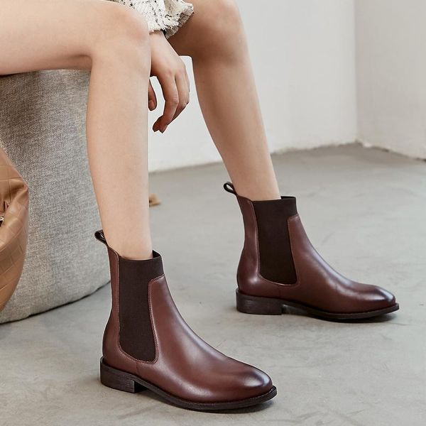 boots short ankle 3cm low heels autumn winter ladies shoes woman quality genuine leather motorcycle basic, Black
boots short ankle 3cm low heels autumn winter ladies shoes woman quality genuine leather motorcycle basic, Black