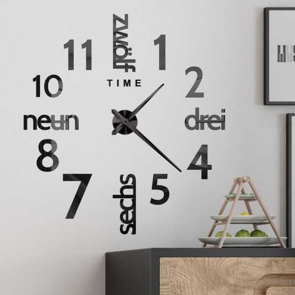 wall clocks modern large clock 3d mirror sticker unique big number watch diy decor art decal home decoration
wall clocks modern large clock 3d mirror sticker unique big number watch diy decor art decal home decoration