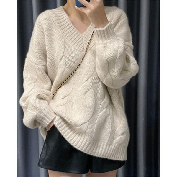 women's sweaters sweater autumn winter ribbed knit warm casual loose v-neck lady knitted pullover pull femme, White;black
women's sweaters sweater autumn winter ribbed knit warm casual loose v-neck lady knitted pullover pull femme, White;black