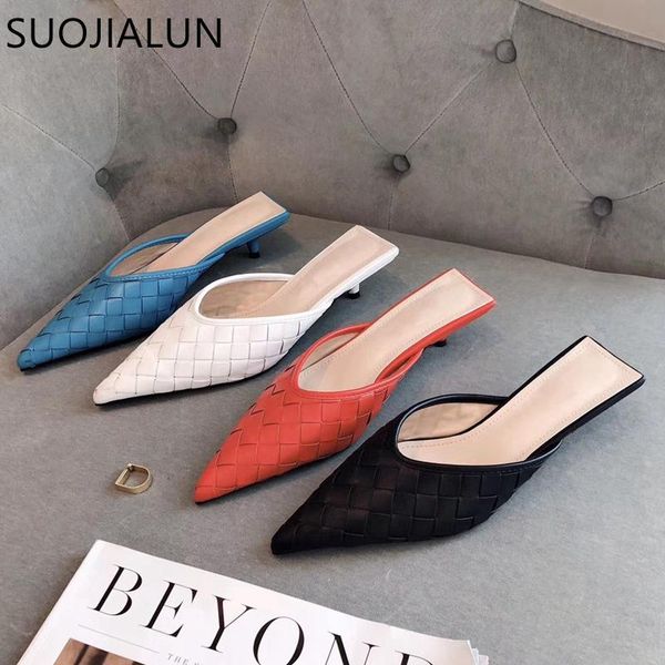 slippers suojialun brand embroider mule fashion weave casual outdoor slides low heel pointed toe design slip on sandal flip flop, Black
slippers suojialun brand embroider mule fashion weave casual outdoor slides low heel pointed toe design slip on sandal flip flop, Black