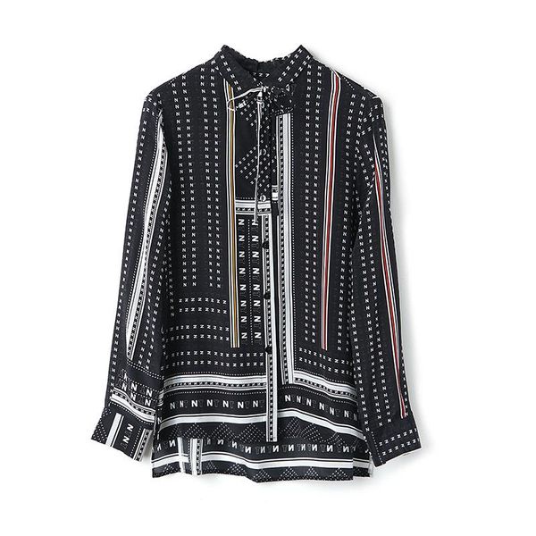 women's blouses & shirts spring/summer 2021 blockbuster silk blouse female black mulberry base bow with a shirt, White
women's blouses & shirts spring/summer 2021 blockbuster silk blouse female black mulberry base bow with a shirt, White