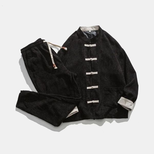 men's tracksuits neploha chinese style suit man casual vintage streetwear jacket corduroy pants male 2 piece set clothes, Gray
men's tracksuits neploha chinese style suit man casual vintage streetwear jacket corduroy pants male 2 piece set clothes, Gray