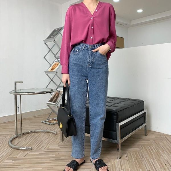 women's jeans 2021 autumn korean-style dad style capri-pants loose harlan straight-leg, Blue
women's jeans 2021 autumn korean-style dad style capri-pants loose harlan straight-leg, Blue
