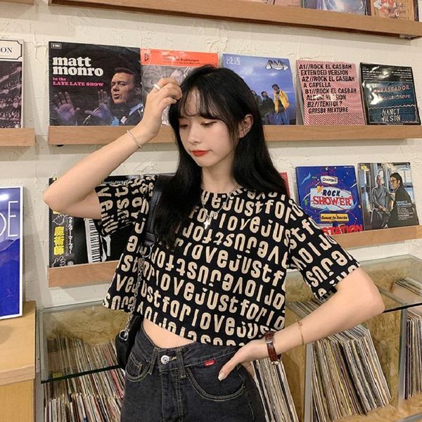 women's t-shirt letter print cotton o-neck short sleeve ladies women tee-shirts 2021 high waist loose harajuku femme, White
women's t-shirt letter print cotton o-neck short sleeve ladies women tee-shirts 2021 high waist loose harajuku femme, White