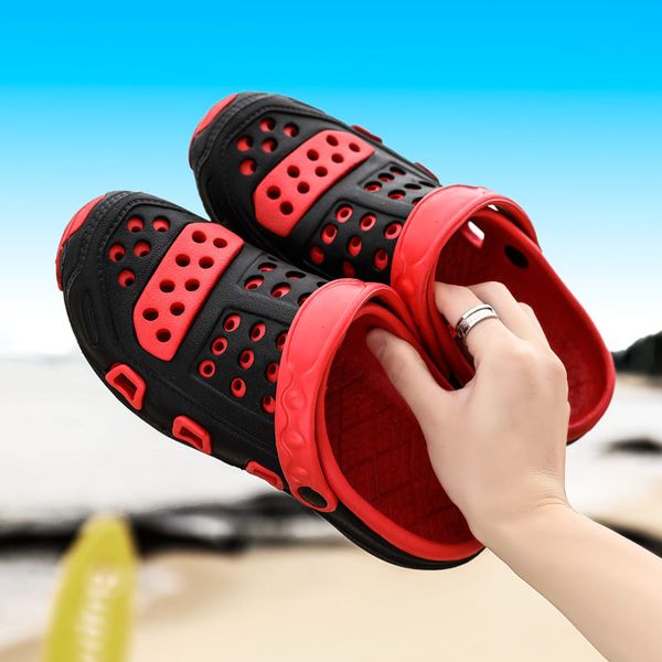 summer clogs casual sandals women lightweight beach men slippers outdoor comfortable couple garden shoes men sandalia masculina, Black
summer clogs casual sandals women lightweight beach men slippers outdoor comfortable couple garden shoes men sandalia masculina, Black