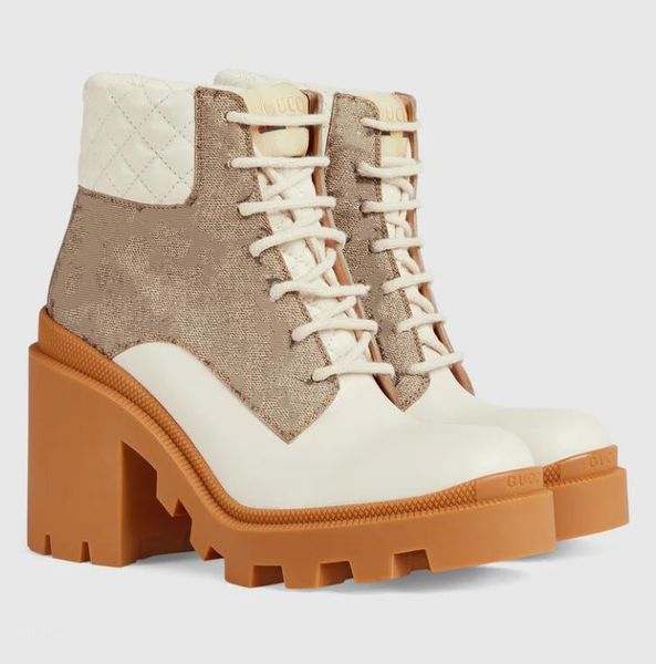 women beige canvas ankle boot letter designer lady black quilted leather lace-up rubber lug sole boots
women beige canvas ankle boot letter designer lady black quilted leather lace-up rubber lug sole boots