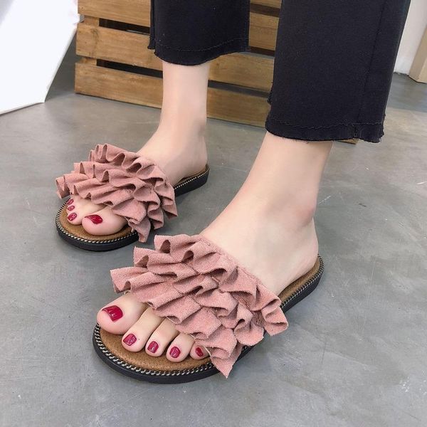 slippers outer wear flat female summer fashion 2021 wild go out net red word sweet lotus leaf sandals tide women shoes, Black
slippers outer wear flat female summer fashion 2021 wild go out net red word sweet lotus leaf sandals tide women shoes, Black