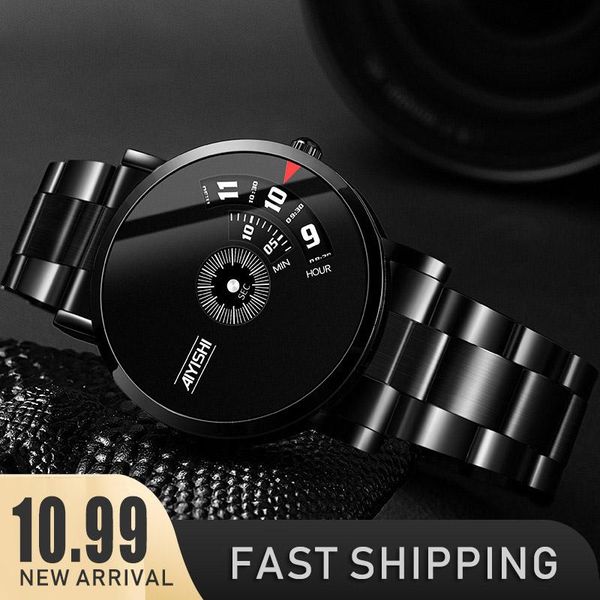 wristwatches non-mechanical black steel bracelet watch men creative concept dial display quartz waterproof fashion sports man, Slivery;brown
wristwatches non-mechanical black steel bracelet watch men creative concept dial display quartz waterproof fashion sports man, Slivery;brown