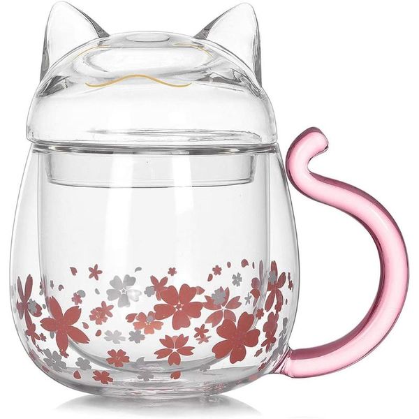 fun double layer coffee mugs cat cups glass green tea cup with cover,suitable for family gathering office gifts 8.5oz/250ml wine glasses
fun double layer coffee mugs cat cups glass green tea cup with cover,suitable for family gathering office gifts 8.5oz/250ml wine glasses