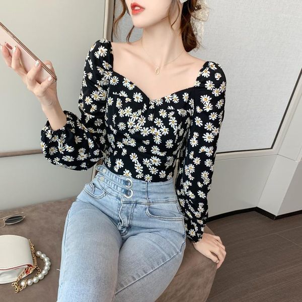 woman good quality feminina women's vintage blouse fashion clothes 2021 spring floral chiffon shirts female a6083 blouses &, White
woman good quality feminina women's vintage blouse fashion clothes 2021 spring floral chiffon shirts female a6083 blouses &, White