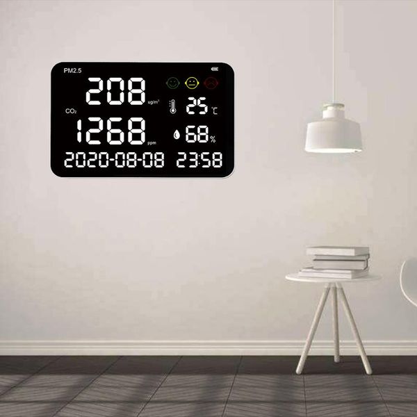gas analyzers air quality monitor larger screen wall mounted carbon dioxide detector pm2.5 co2 meter
gas analyzers air quality monitor larger screen wall mounted carbon dioxide detector pm2.5 co2 meter