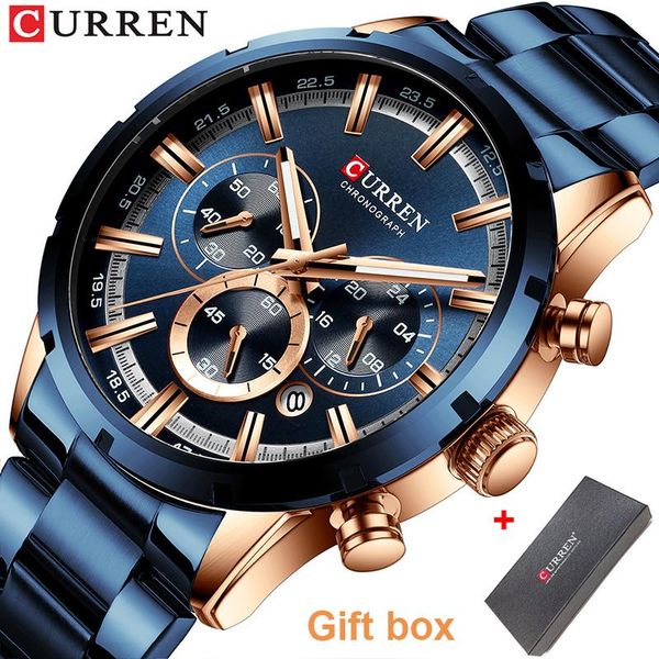 wristwatches curren military watch men stainless steel multifunction sport clock with date 24h chronograph luminous gift box, Slivery;brown
wristwatches curren military watch men stainless steel multifunction sport clock with date 24h chronograph luminous gift box, Slivery;brown