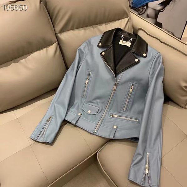 women's leather & faux female's autumn jacket and spring 2021 arrival short style imported sheepskin overcoat women locomotive mod, Black
women's leather & faux female's autumn jacket and spring 2021 arrival short style imported sheepskin overcoat women locomotive mod, Black