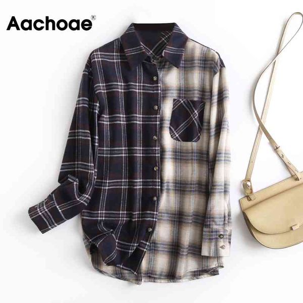 casual plaid blouse women spring autumn long sleeve vintage pocket shirt female office wear ladies outerwear blusas 210413, White
casual plaid blouse women spring autumn long sleeve vintage pocket shirt female office wear ladies outerwear blusas 210413, White