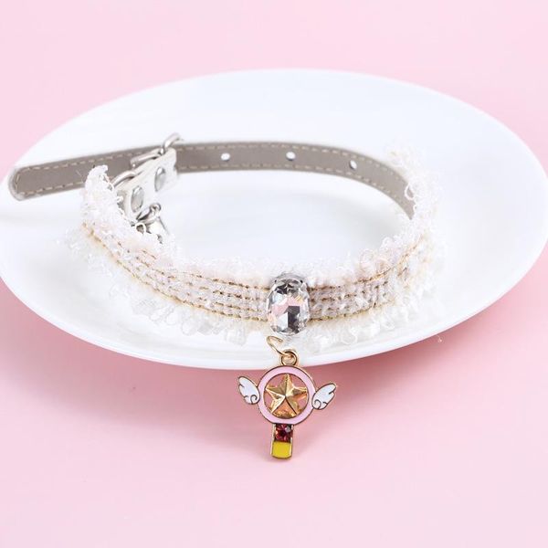 cat costumes collar for cats adjustable bow tie magical girl sakura pink cute angel leash lace with bells pet products
cat costumes collar for cats adjustable bow tie magical girl sakura pink cute angel leash lace with bells pet products