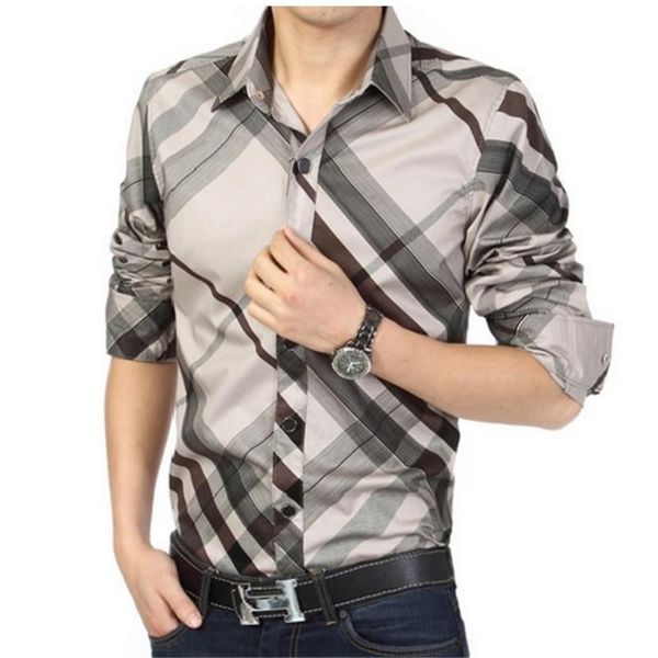 spring autumn male long sleeve slim fit shirt overhemd casual social plus size stripe with collar fashion men's shirts, White;black
spring autumn male long sleeve slim fit shirt overhemd casual social plus size stripe with collar fashion men's shirts, White;black