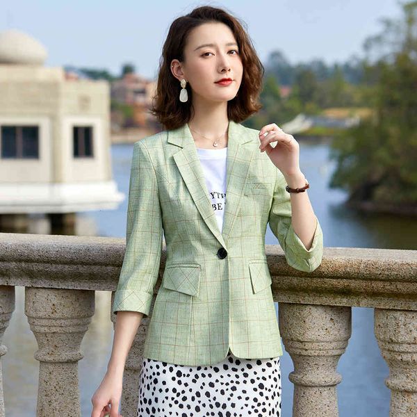 suit suit green form apricot chess blazer half female arrival spring coat ladies, White;black
suit suit green form apricot chess blazer half female arrival spring coat ladies, White;black