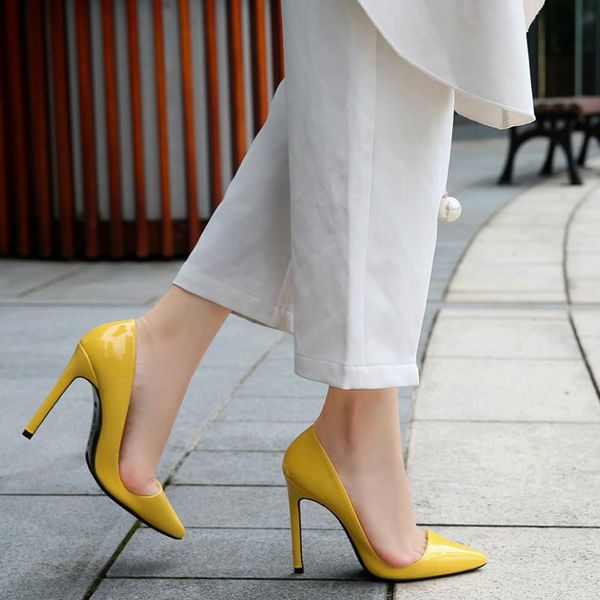 dress shoes 2021 spring bridal fashion pointed pumps solid color patent leather high heels size 35-47 zapatos de mujer, Black
dress shoes 2021 spring bridal fashion pointed pumps solid color patent leather high heels size 35-47 zapatos de mujer, Black