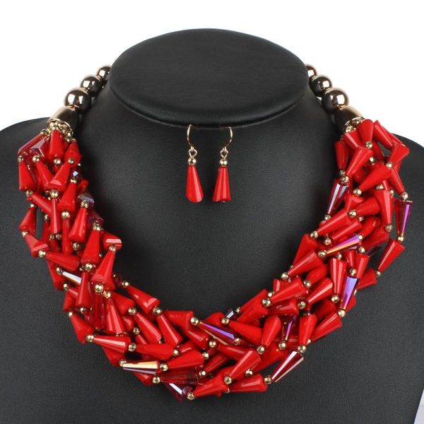 earrings & necklace fashion jewelry sets women 6 colors acrylic maxi bib pendants drop set for party engagement wedding, Silver
earrings & necklace fashion jewelry sets women 6 colors acrylic maxi bib pendants drop set for party engagement wedding, Silver