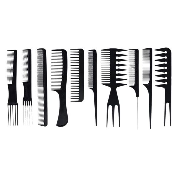 hair brushes 10pc/set styling comb set stylist anti-static hairdressing combs barber haircare tool, Silver
hair brushes 10pc/set styling comb set stylist anti-static hairdressing combs barber haircare tool, Silver