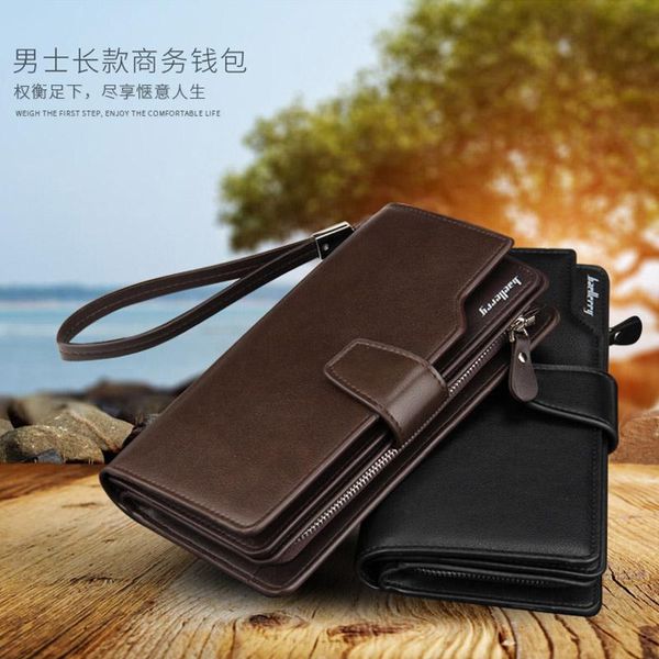 korean version of long men's wallet tri-fold multi-function zipper clutch mobile phone bag large-capacity wallets, Red;black
korean version of long men's wallet tri-fold multi-function zipper clutch mobile phone bag large-capacity wallets, Red;black