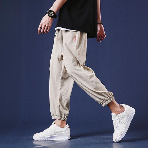 men's pants streetwear elastic waist black men ribbons hip hop joggers mens straight beige trousers plus size
men's pants streetwear elastic waist black men ribbons hip hop joggers mens straight beige trousers plus size