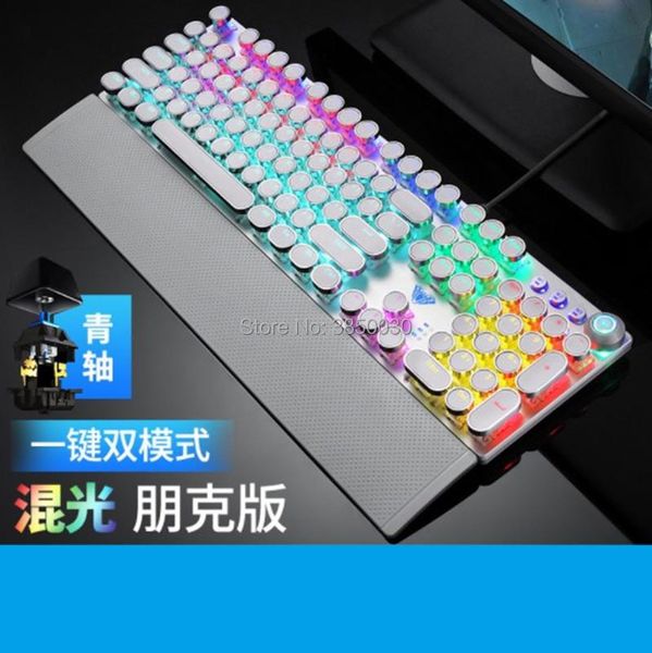 gaming mechanical round punk keyboard blue black brown switch 104key wired mix backlit led usb for gamer pc lapkeyboards
gaming mechanical round punk keyboard blue black brown switch 104key wired mix backlit led usb for gamer pc lapkeyboards