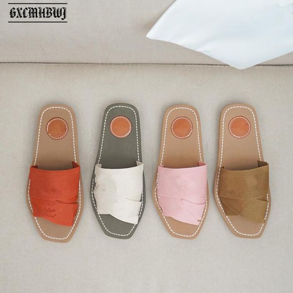 slippers gxcmhbwj 2021 brand design women canvas embroidery line letter platform shoes outdoor beach flat sandals high quality, Black
slippers gxcmhbwj 2021 brand design women canvas embroidery line letter platform shoes outdoor beach flat sandals high quality, Black