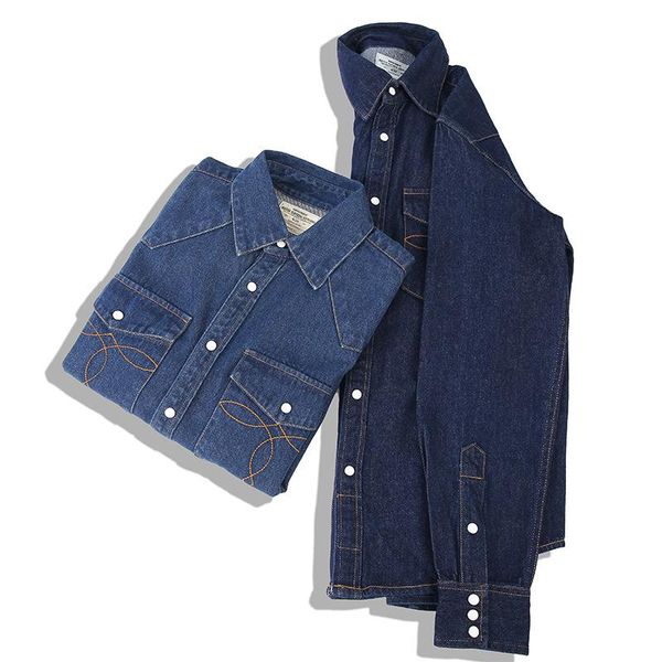 men's casual shirts ok1304 retro men classic denim washing chic cowboy streetwear trendy unique pocket long sleeve, White;black
men's casual shirts ok1304 retro men classic denim washing chic cowboy streetwear trendy unique pocket long sleeve, White;black
