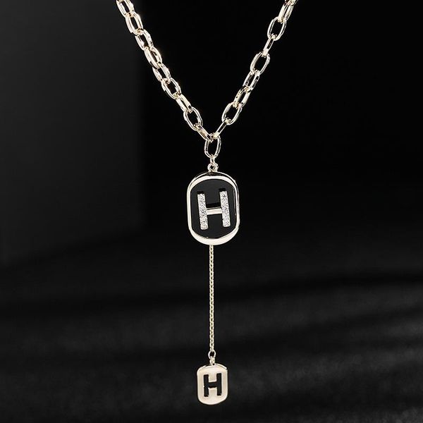 fashion letter necklace for women party gift copper with gold plated pendant jewelry wholesale necklaces, Silver
fashion letter necklace for women party gift copper with gold plated pendant jewelry wholesale necklaces, Silver