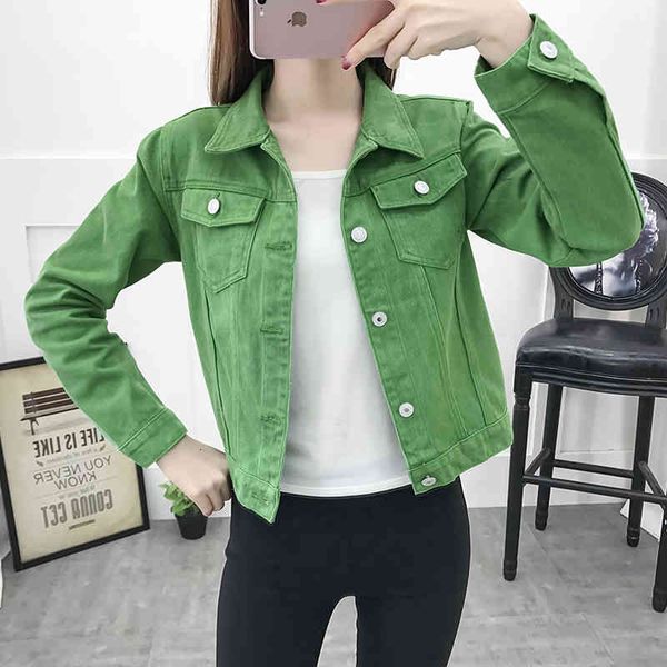 women's jackets basic jeans jacket women green autumn woman denim jean womens coats female slim stretch short coat feminina clothes 7p3, Black;brown
women's jackets basic jeans jacket women green autumn woman denim jean womens coats female slim stretch short coat feminina clothes 7p3, Black;brown