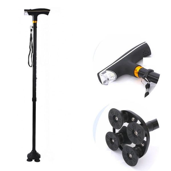 trekking poles 2021 outdoor old man elderly cane aluminum stick anti-skid four feet walking slip with lamp
trekking poles 2021 outdoor old man elderly cane aluminum stick anti-skid four feet walking slip with lamp