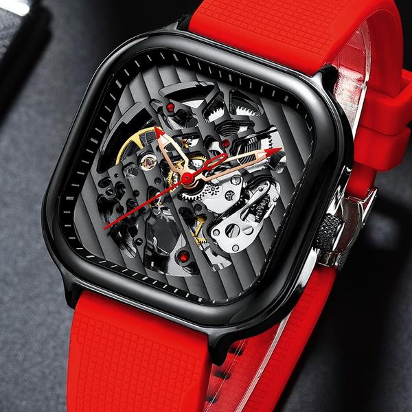 wristwatches ailang silicone strap automatic mechanical watch men's waterproof hollow square brands for men skeleton watches 8635, Slivery;brown
wristwatches ailang silicone strap automatic mechanical watch men's waterproof hollow square brands for men skeleton watches 8635, Slivery;brown