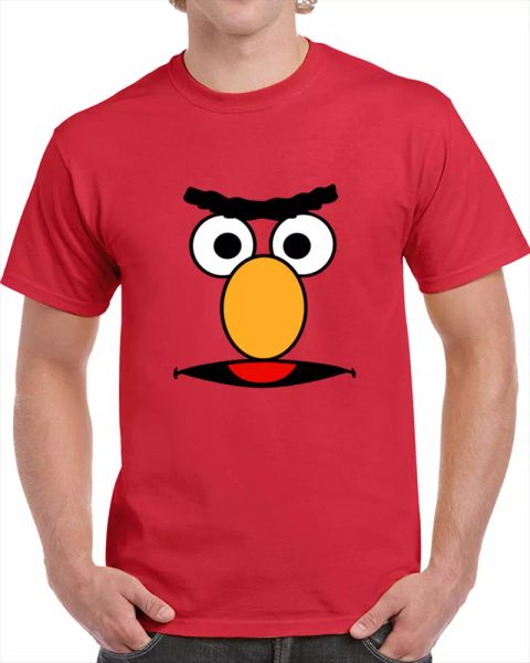 elmo smiling face, tv show, sesamstrasse face, mens t shirt tee gift new, White;black
elmo smiling face, tv show, sesamstrasse face, mens t shirt tee gift new, White;black