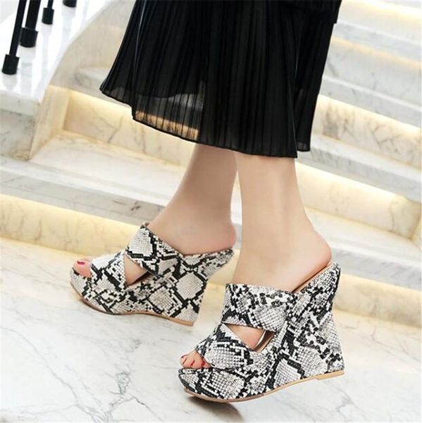 slippers pxelena punk gothic vintage rock women slides snake print strange wedge high heels laides party outdoor shoes peep toe, Black
slippers pxelena punk gothic vintage rock women slides snake print strange wedge high heels laides party outdoor shoes peep toe, Black
