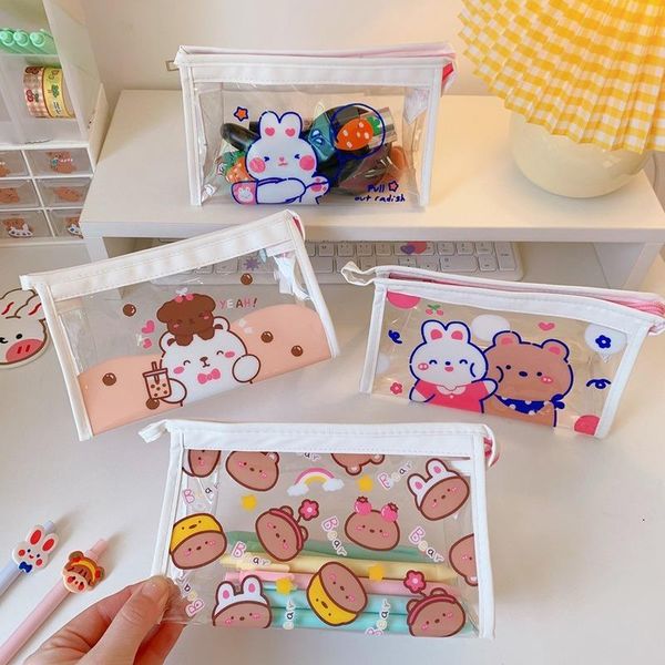 waterproof transparent cosmetic bag female ins storage girl heart portable travel carry-on wash bags & cases
waterproof transparent cosmetic bag female ins storage girl heart portable travel carry-on wash bags & cases