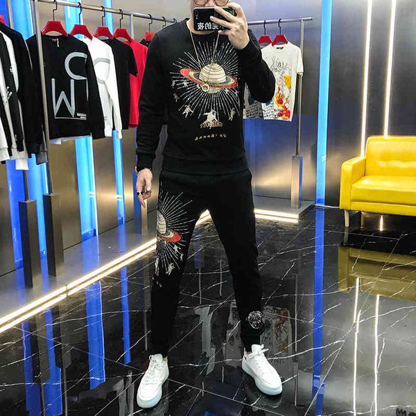 hoodies male autumn attire sporting personality astronaut trend two men's parts, Black
hoodies male autumn attire sporting personality astronaut trend two men's parts, Black