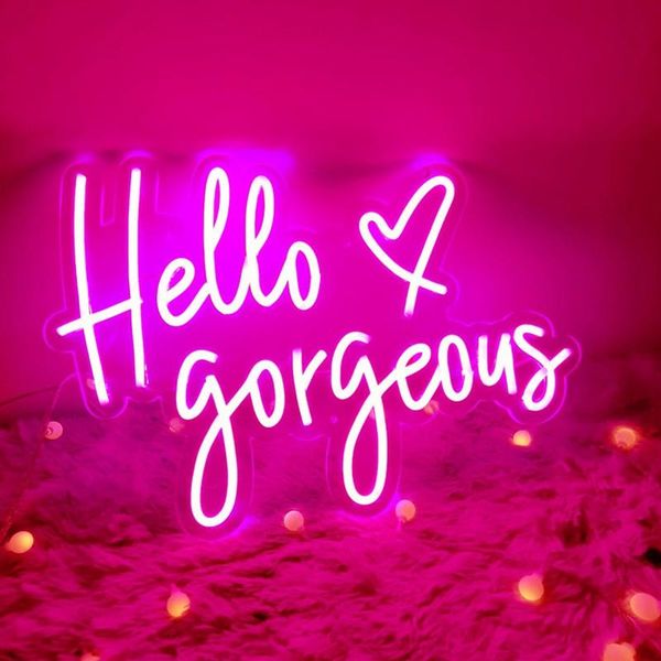 other lighting bulbs & tubes custom neon sign hello gorgeous light office home room interior design wall art decor
other lighting bulbs & tubes custom neon sign hello gorgeous light office home room interior design wall art decor
