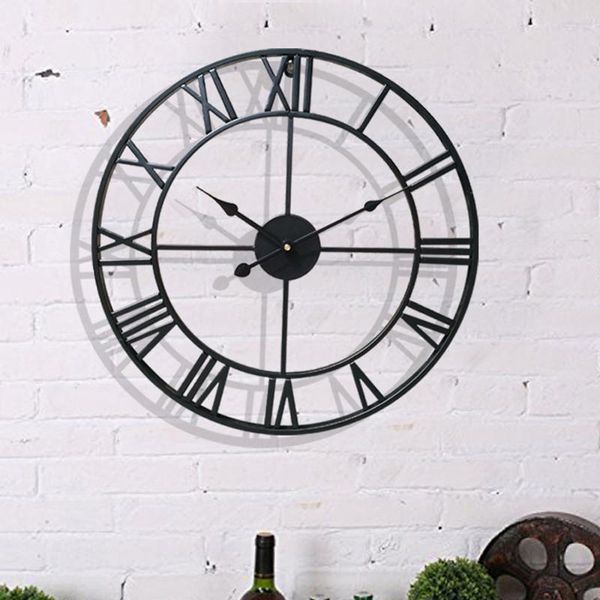 wall clocks 40/47cm nordic metal roman numeral retro iron round face black gold large outdoor garden clock home decoration
wall clocks 40/47cm nordic metal roman numeral retro iron round face black gold large outdoor garden clock home decoration